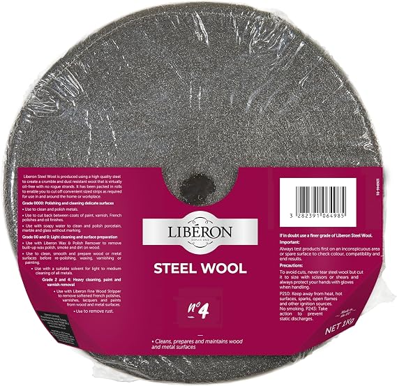 Liberon LIBSW41KG Steel Wool 1kg grade 4