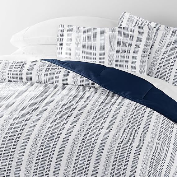Linen Market Reversible Queen/Full Comforter Set (3 Piece) - Bring Luxury Home with Our Soft and Lightweight Down Alternative Comforters Queen Size - This Includes Your Comforter and 2 Pillow Shams