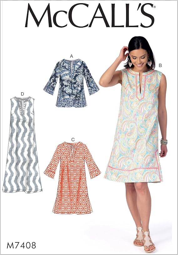 McCall Patterns Misses Tunic and Dresses