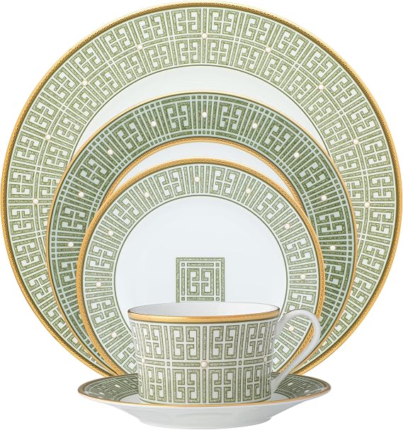 Noritake Infinity Green Gold 5-Piece Place Setting, Service for 1