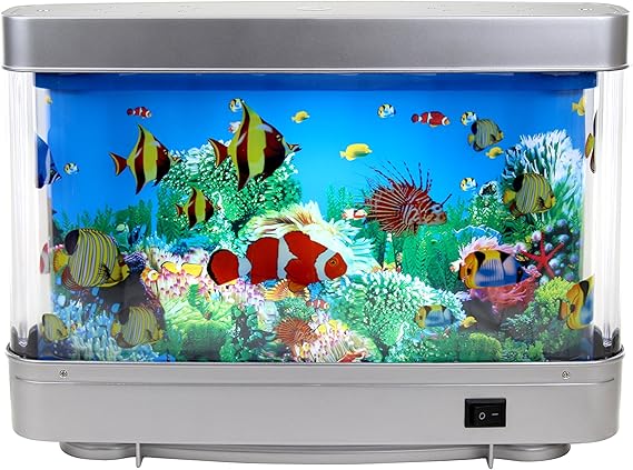 Lightahead Relaxing Sensory LED Fake Fish Aquarium with Moving Marine Life
