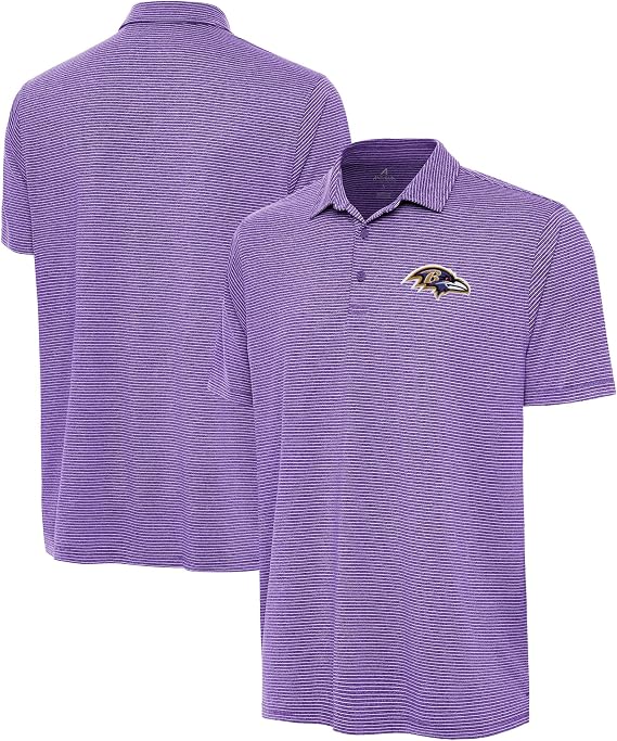Antigua Men's Heather Purple Baltimore Ravens Scheme Polo