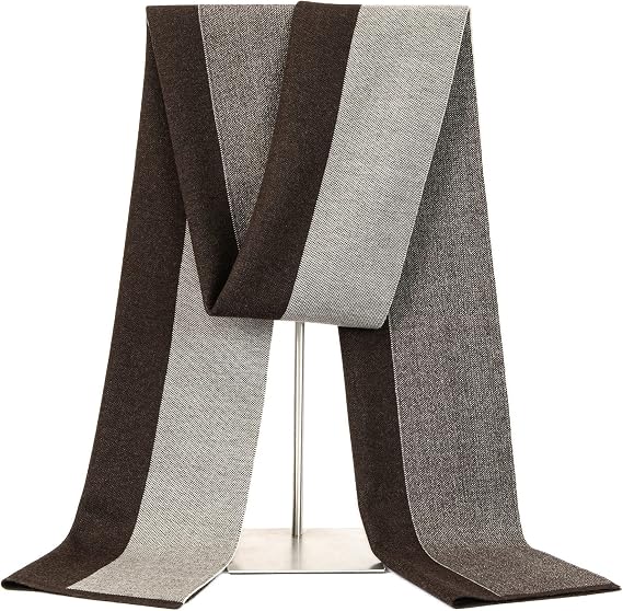 Lallier Mens Merino Wool Long Winter Tie Scarf with Gift Box