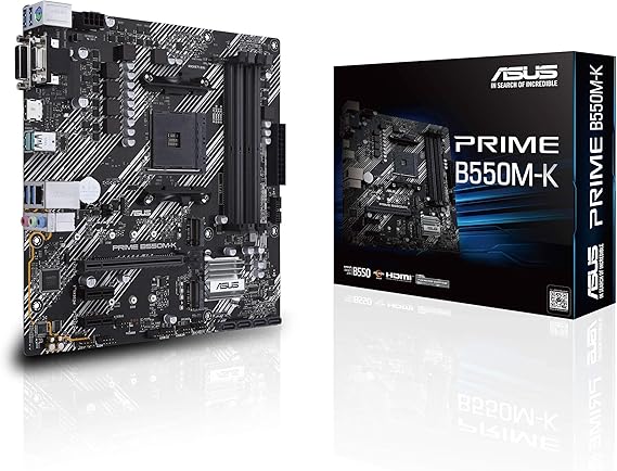 ASUS PRIME B550M-K Mainboard Sockel AMD AM4 Formfaktor Micro-ATX Mainboard-Chipsatz AMD B550