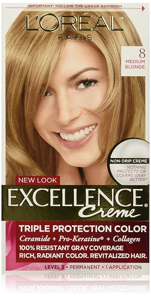 L'Oreal Paris Excellence Creme, 8 Medium Blonde