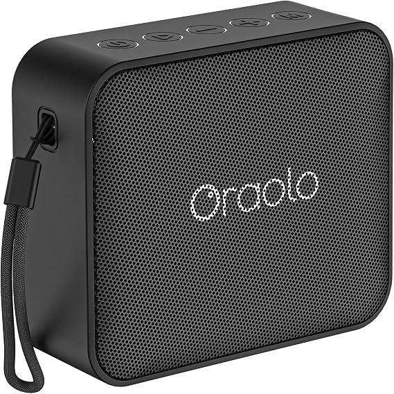 oraolo mini Bluetooth Speaker, IPX7 Waterproof Portable Speaker with Stereo Sound, Bluetooth 5.4, TWS Pairing, Support AUX/TF Card, Small Wireless Speakers for Shower, Outdoors, Travel