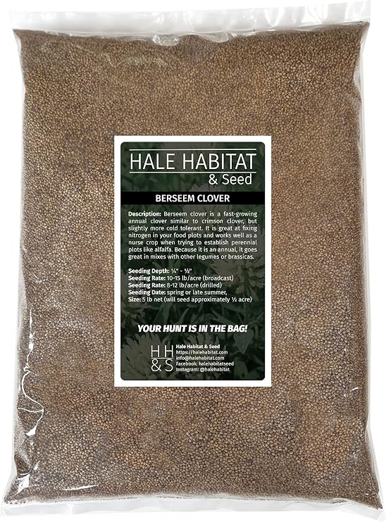 Hale Habitat & Seed Berseem Clover Food Plot Seed, 5 lbs