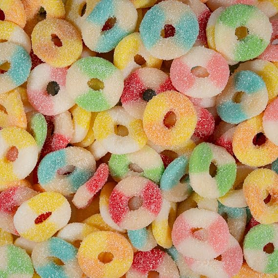 Smarty Stop Mini Sour Gummy Rings Candy GummiRoos 1 Pound Pack of 1, Assorted