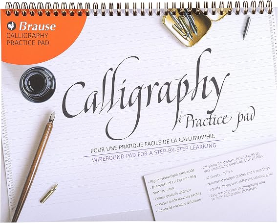 Brause Calligraphy Lined Practice Pad, A4