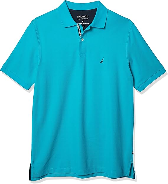 Nautica Men's Big and Tall Classic Fit Short Sleeve Solid Performance Deck Polo Shirt | Designed Exclusively for Big & Tall Men
