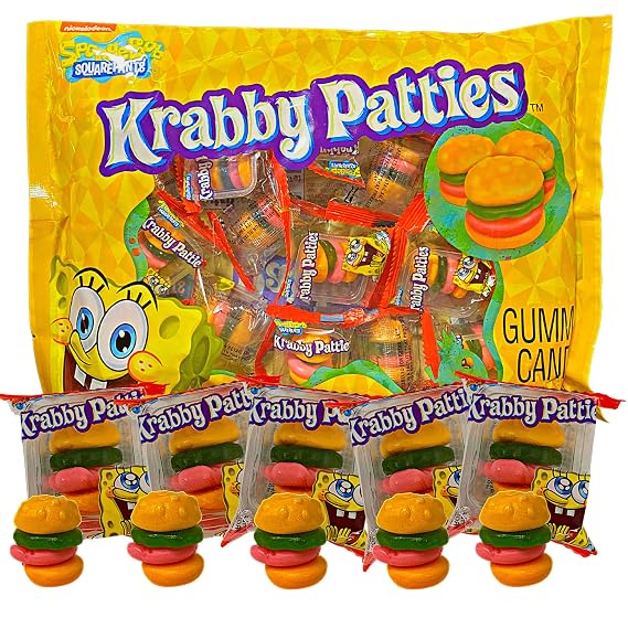 Frankford SpongeBob SquarePants Krabby Patties Gummy Candy, 5.7 oz Bag