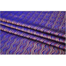 Satin Fabric by The Yard, Jacquard 90x100cm for Garment Background Handmade(Royal Blue)