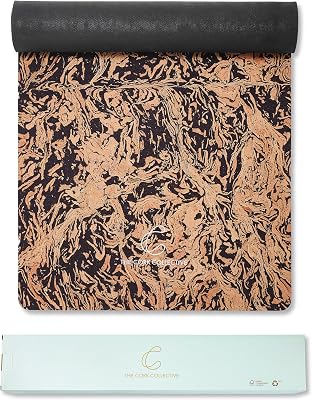 CorkTec Non Toxic Non Slip Thick Cork Yoga Mat with Eco-Friendly OrganicVegan Cork, Pilates Mat, Hot Yoga Mat, Bikram, Great MenWomenKid Yoga Mat, Chemical Free 4MM 72 x 24 The Cork Collective