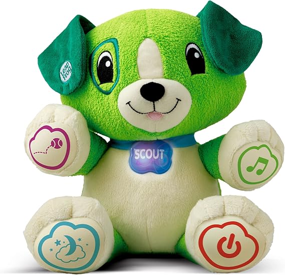 LeapFrog My Pal Scout, Plush Pre School Learning Toy with Personalisation, Songs, Learning Puppy with Phrases and Lullabies, Suitable for 6 Months and 1, 2, 3 Year Old Boys and Girls