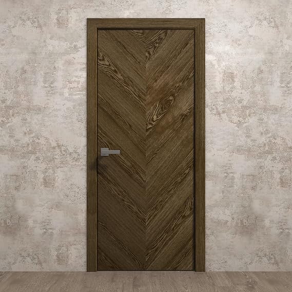 SARTODOORS Interior Door 30 x 96 inches | Ego 5005 Marble Oak | Swing Door Slab | Handle Modern | Bedroom Bathroom