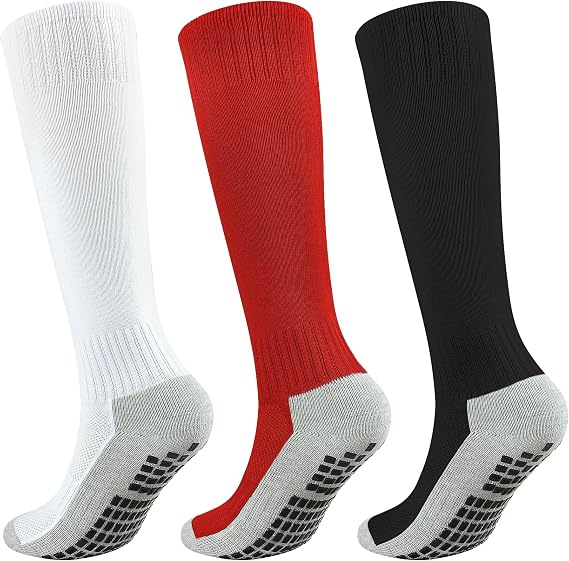 Kids Soccer Grip Socks Boys Knee High Socks Girls Soccer Non Slip Sock Football Baseball Sports Youth
