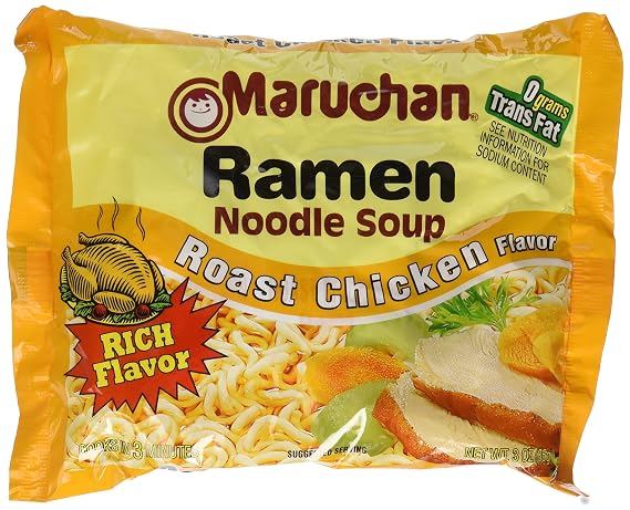 Maruchan Ramen Noodle Soup, Roasted Chicken, 3 oz