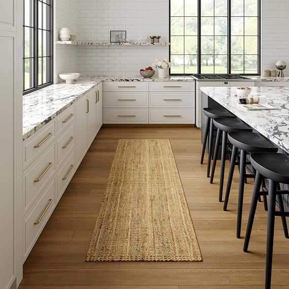 nuLOOM Ashli Natural Solid Handwoven Runner Rug, 2' x 6'