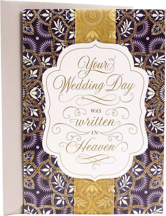 Hallmark Mahogany Religious Wedding Greeting Card (Written in Heaven)