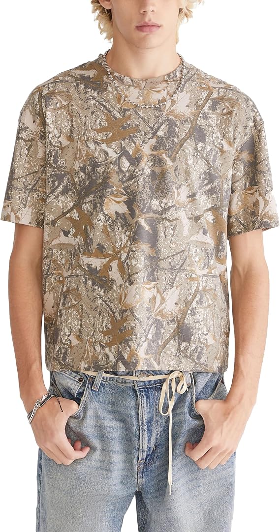 AEROPOSTALE Men's Washed Boxy Fit Crew Tee