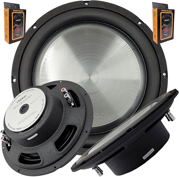 Clarion WF3030D 1000 Watts Maximum Power Handling 12" Dual 4Ohm Voice Coil Shallow-Mount Car Audio Subwoofer with (Two) Gravity Magnet Phone Holder Bundle