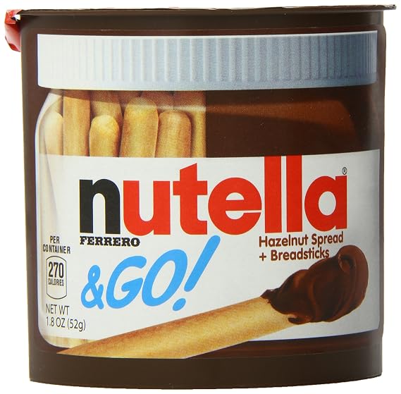 Nutella Ferrero Go Hazelnut Spread and Breadsticks, 22 Ounce