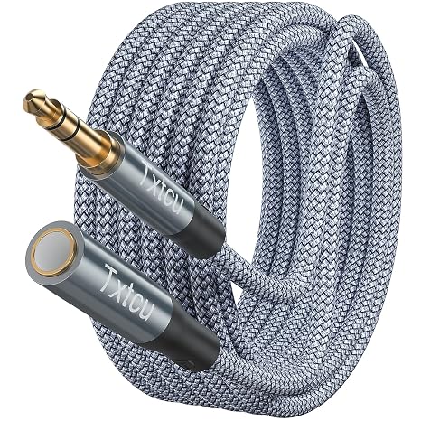 Headphone Extension Cable 5M, 3.5mm Stereo Jack Cable Male to Female aux Extension Cord Headphone Extension Cord for Laptop iPhone iPad Tablet Headphone TV PS4 MP3 Speaker Smartphone