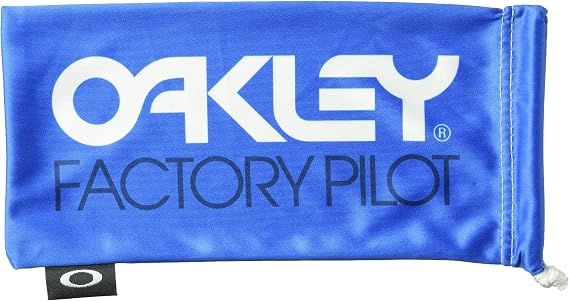 Oakley unisex adult Logo Microbag Sunglass Case, Factory Pilot Blue W/White, One Size US