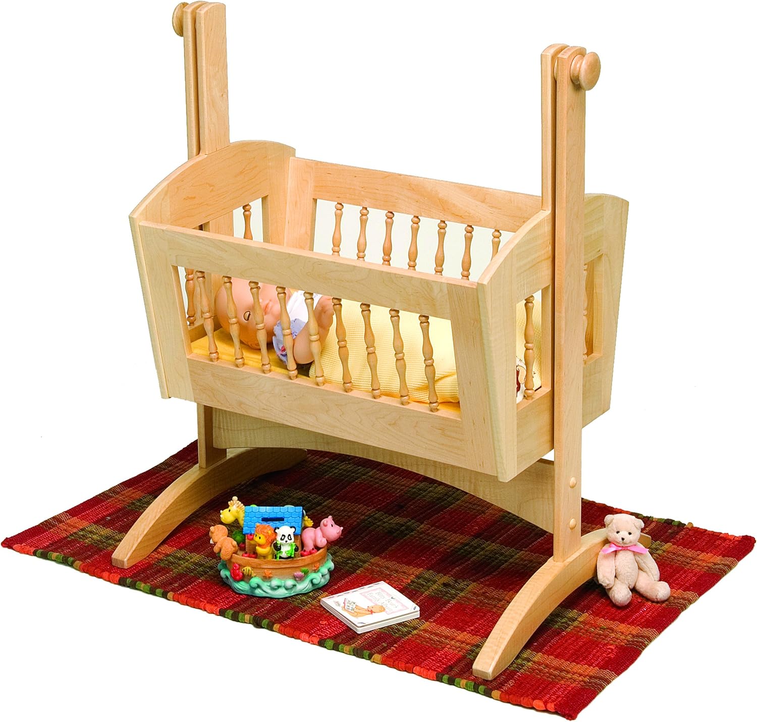 Woodworking Project Paper Plan To Build Pendulum Doll Cradle - Material Not Included