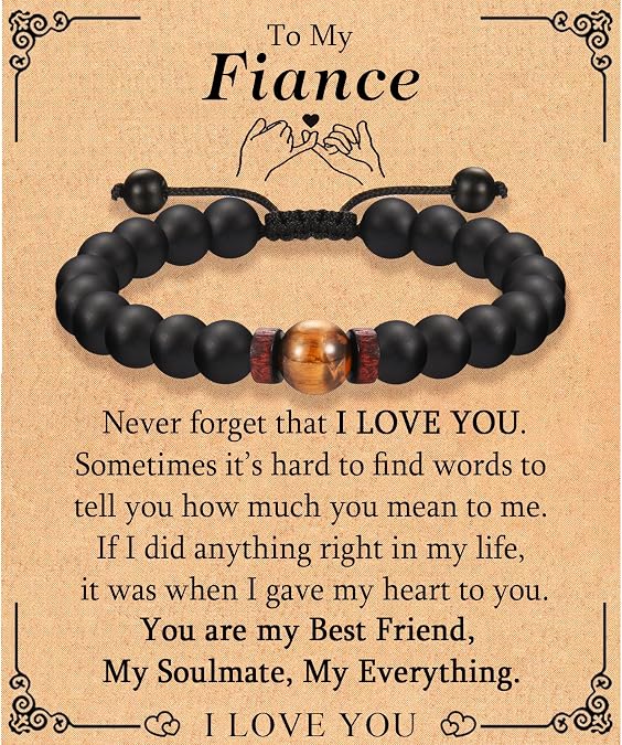 To My Mens Boys Teens Beaded Bracelet Gifts