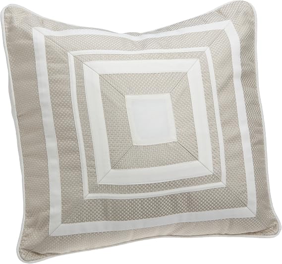 Welspun Nautica Jordon Pond Square Pillow, Beige