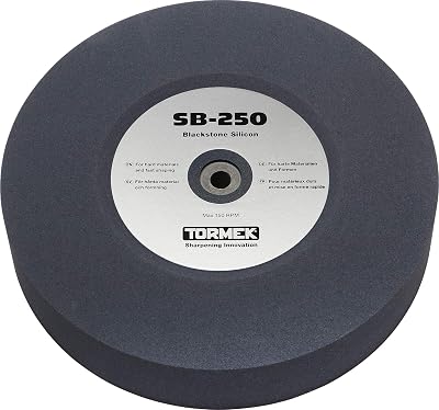 Tormek SB-250 Blackstone Silicone Grindstone 220 Grit - Specifically Made for Shaping and Sharpening High-Speed and Exotic Alloy Steels - Fits T-8 and T-7