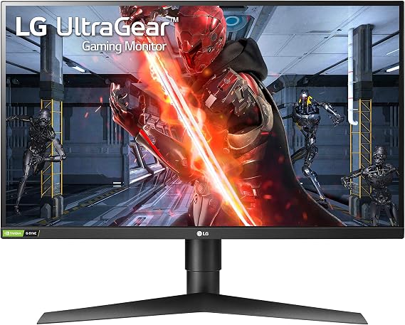 LG 27GN750-B UltraGear Gaming Monitor 27 FHD (1920x1080) IPS Display, 1ms Response, 240HZ Refresh Rate, G-SYNC Compatibility, 3-Side Virtually Borderless Design, Tilt, Height, Pivot Stand - Black