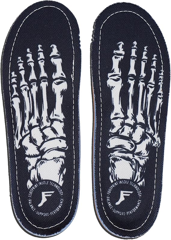 Footprint Insole Technology Kingfoam Orthotic Insoles Skeleton Black 12/12.5