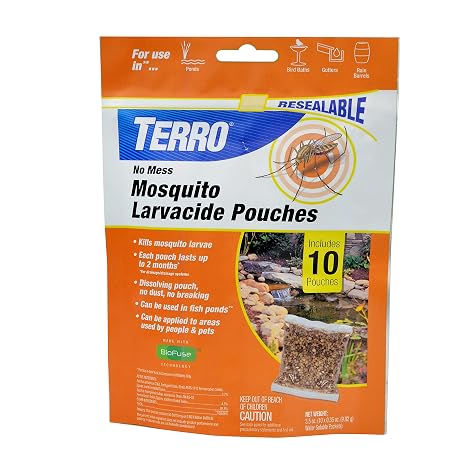 TERRO No Mess Mosquito Larvacide Pouches, 10-Pack