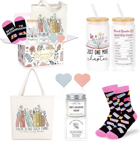 Book Lovers Gifts, Gifts for Book Lovers Women, Bookish Gift for Readers | Book Accessories for Reading Lovers, Bookish Gifts, Teacher Bookworm Reader Librarian Birthday Christmas