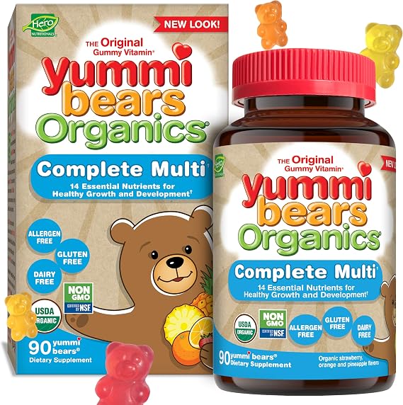 Complete Multi Vitamin Daily Packs, Gummy Vitamin for Kids, 15 Count 1-Day Packets