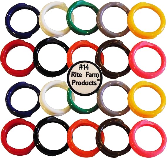 20 Multi Colored #14 Leg Bands 7/8" Chicken Poultry Chick Quail Pigeon Duck Goose