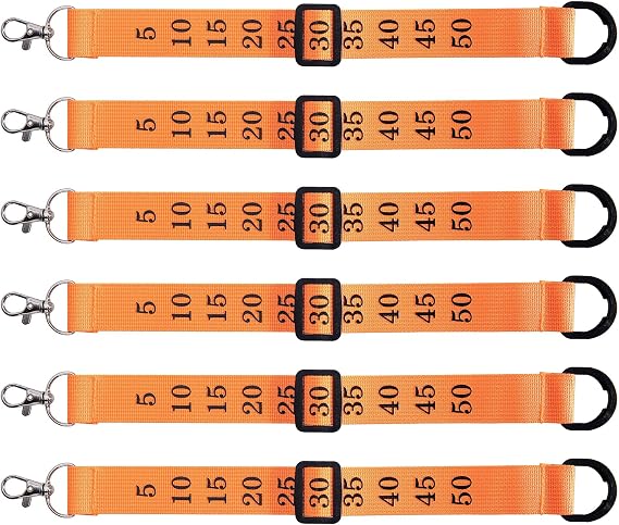 RunNico 3/6 Packs Football Referee Chain Clips-Football Yard Officials Markers-Professional Football Nylon Chain Clip for Men Nylon Head Linesman Umpire