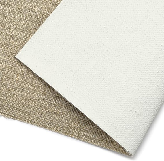 Claessens Universal Primed Linen Rolls - Professional Quality Handcrafted Universal Primed Linen Canvas Rolls for All Wet Media - [Medium - #166 - 82" 6 Yard]