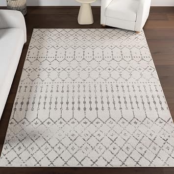 nuLOOM 8x10 Moroccan Blythe Area Rug, Grey, Faded Bohemian Design, Stain Resistant, For Bedroom, Dining Room, Living Room, Hallway, Office, Kitchen, Entryway