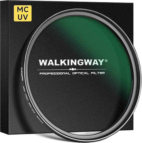 Walking Way 58 mm MC UV Lens Protection Filter Slim UV Lens Filter HD Optical Glass Aluminum Alloy Made 28 Layer Nano-Coatings Camera Ultraviolet Filter Water Repellent Scratch Resistant