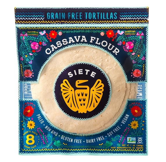 Siete Family Foods, Tortillas Cassava Coconut, 7 Ounce