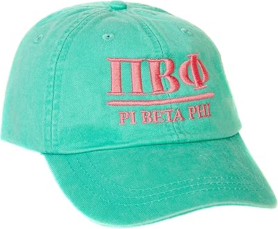 Desert Cactus Pi Beta Phi Sorority Baseball Hat Adjustable Pi Phi Embroidered Cap with Greek and Printed Font B
