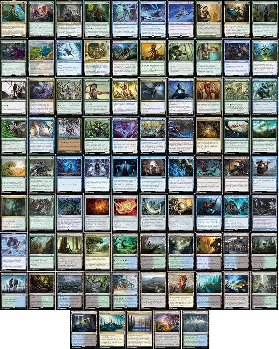 Elf Faerie Magic The Gathering Commander Deck - Maralen, FAE Ascendant - Sultai Blue Black Green - EDH cEDH - 100 Card - Custom MTG Deck - Very Strong!
