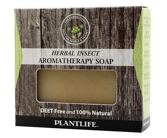 Plantlife Herbal Insect Natural Bar Soap, Handcrafted, Vegan, 4 oz