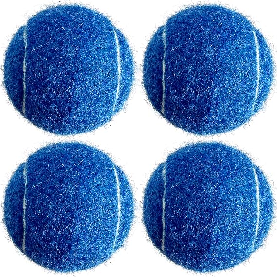 Tennis Balls, 4 Pack Advanced Training & Practice Tennis Balls for Beginners, High Visibility Pet Dog Playing Balls